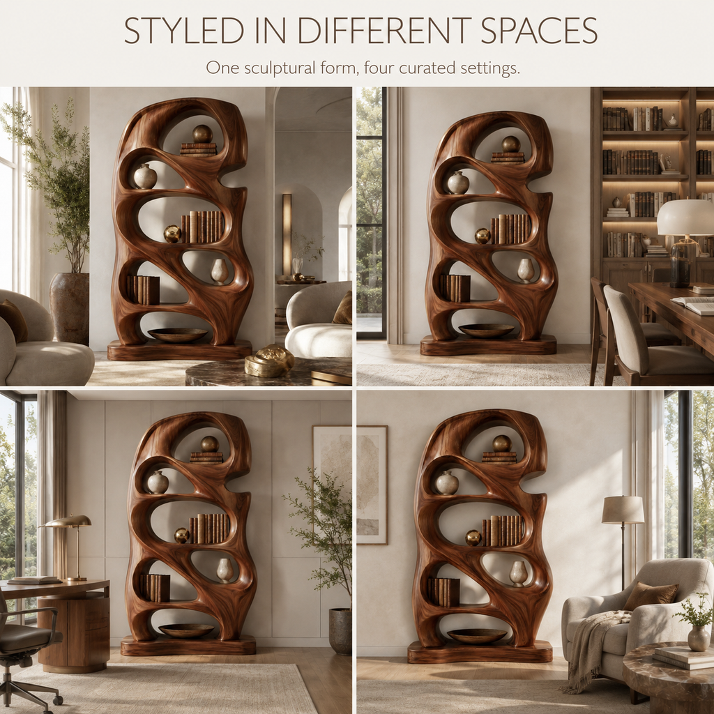 Aurelle Sculptural Bookshelf - product image 10