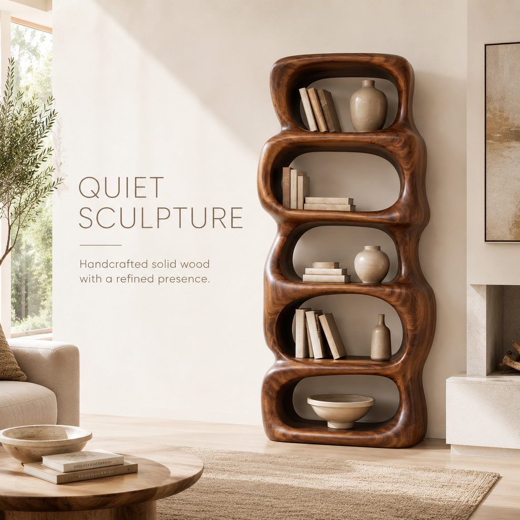 Marin Curved Display Bookshelf - product image 02