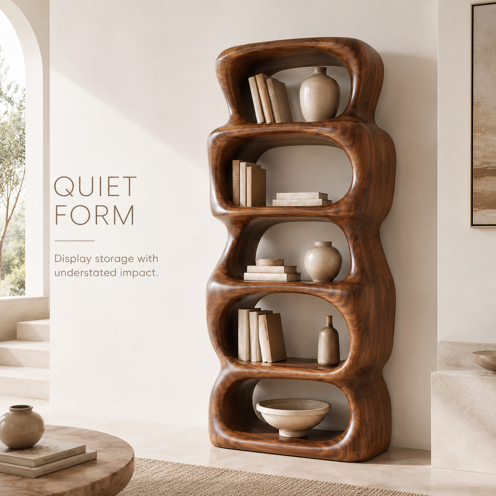 Marin Curved Display Bookshelf - product image 03
