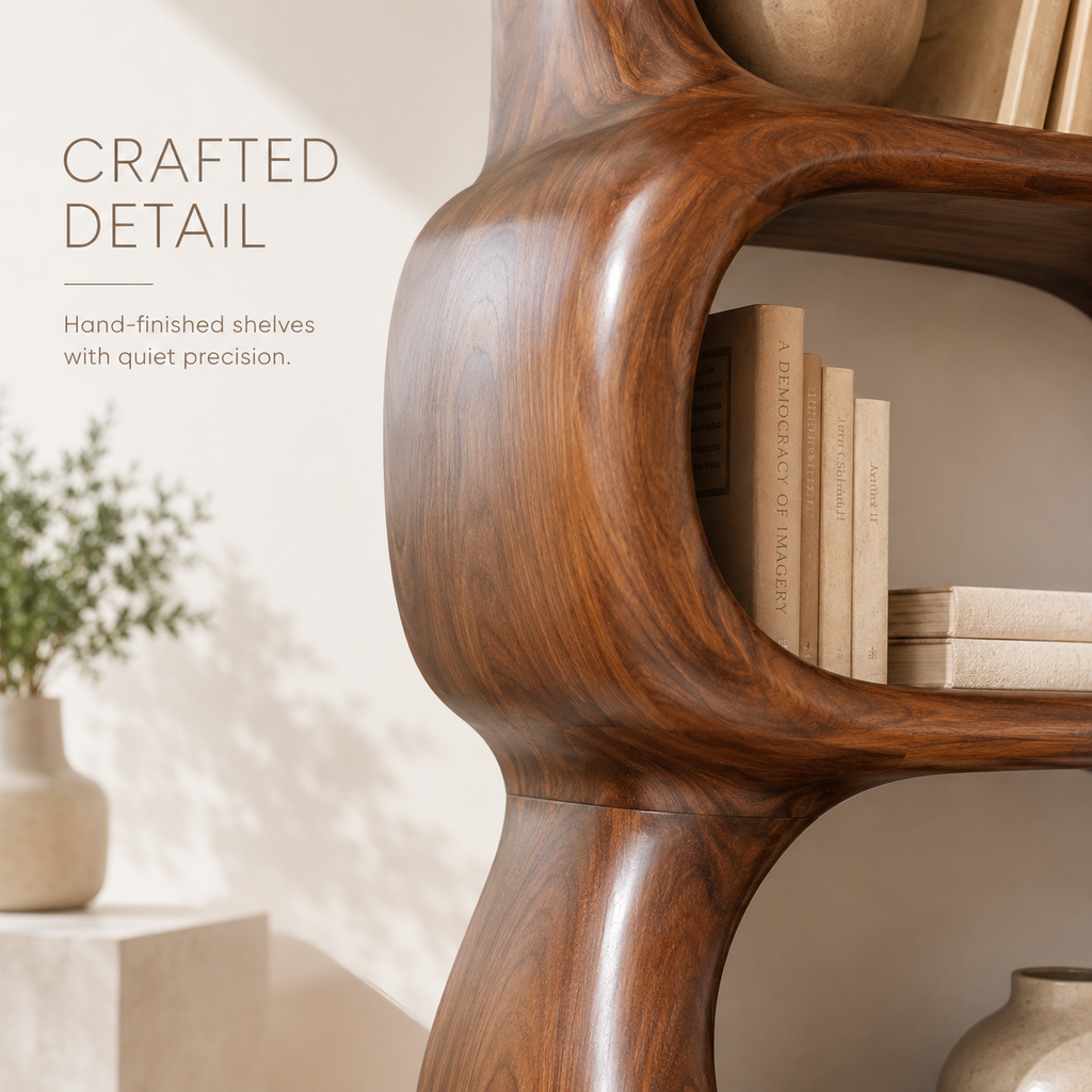 Marin Curved Display Bookshelf - product image 06