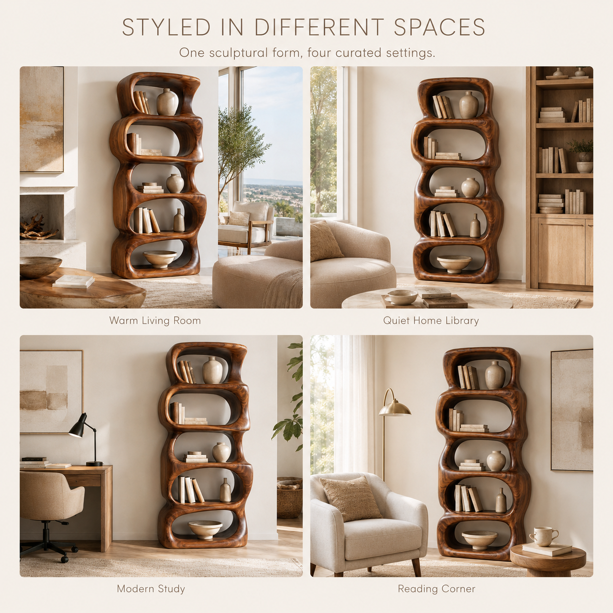 Marin Curved Display Bookshelf - product image 10