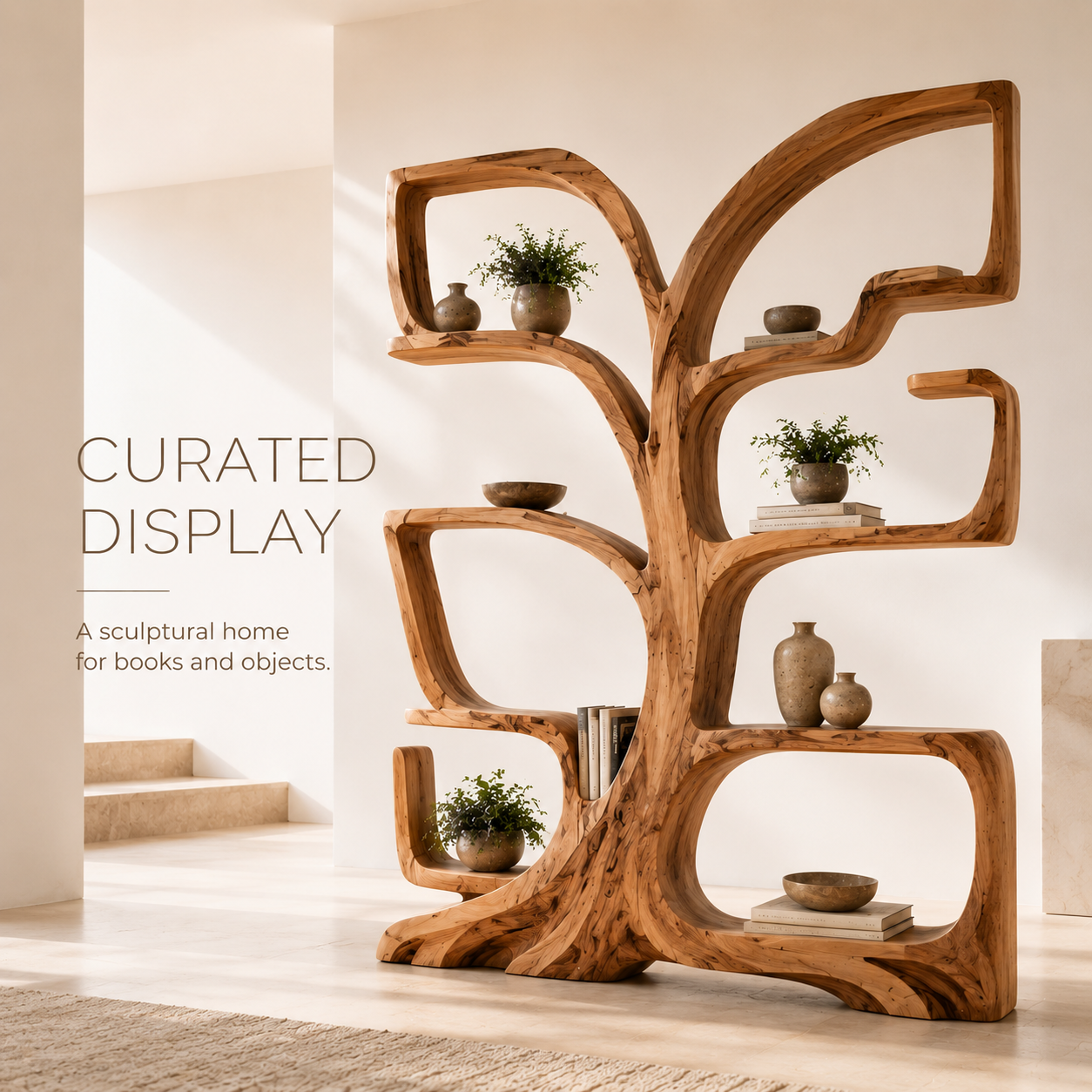 Caldera Organic Wood Bookshelf - product image 03