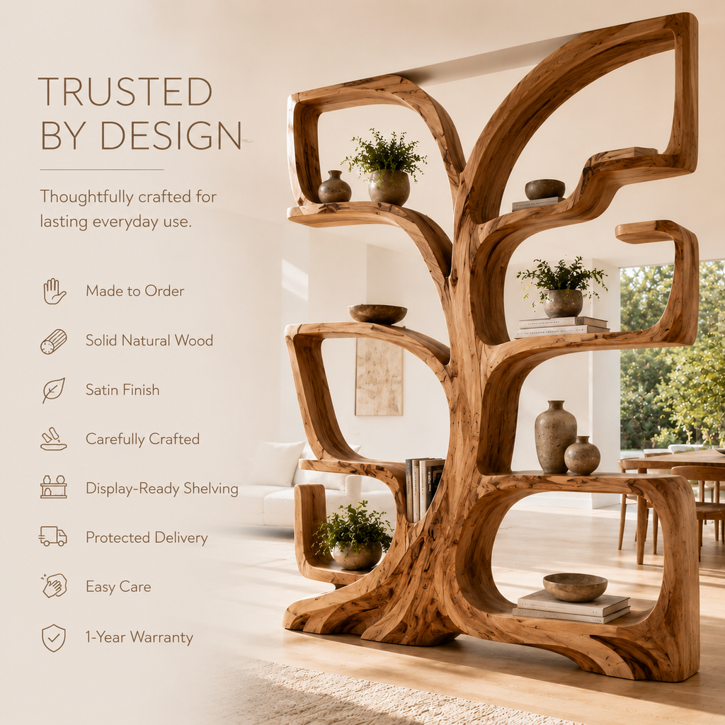 Caldera Organic Wood Bookshelf - product image 09