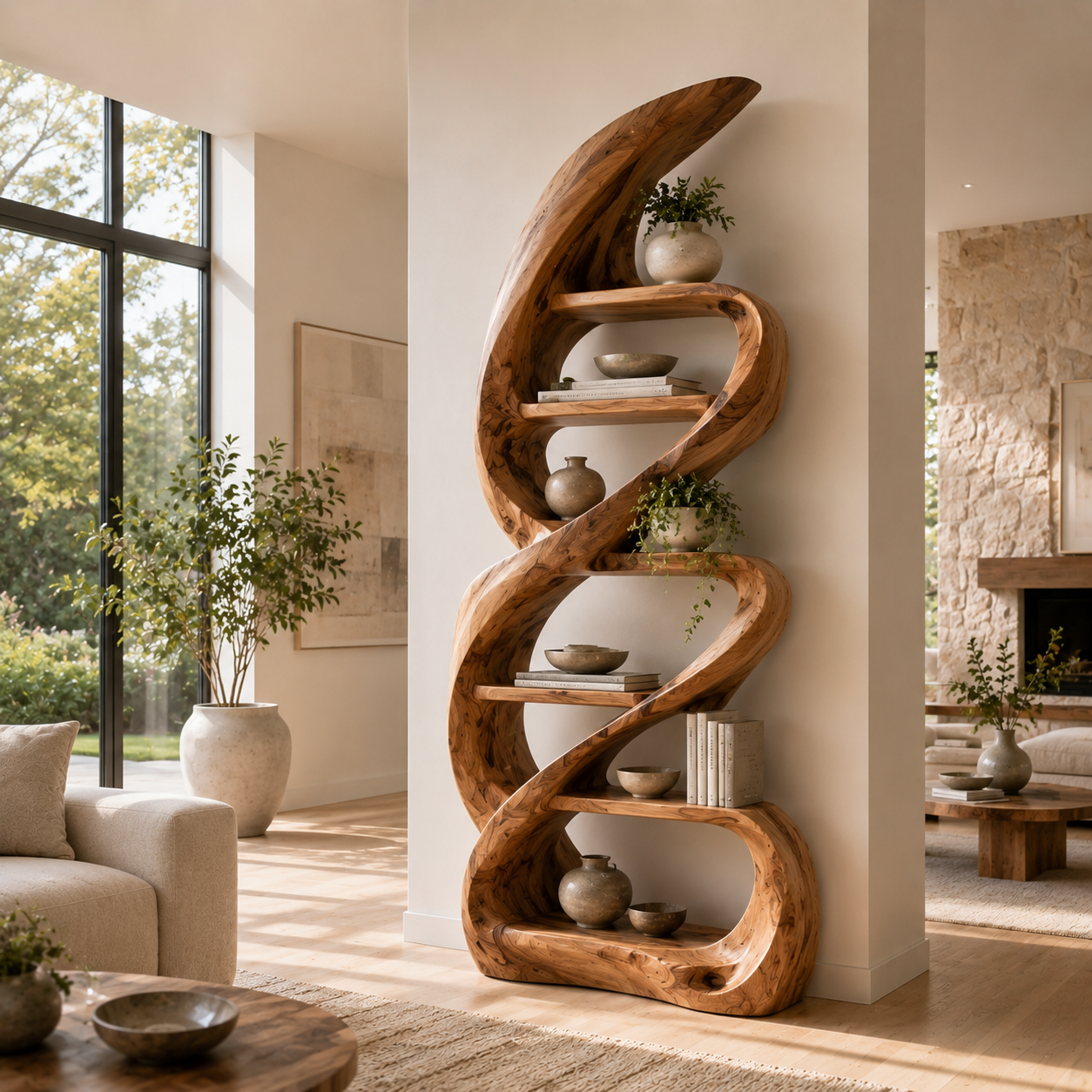 Elara Gallery Display Bookshelf - main view