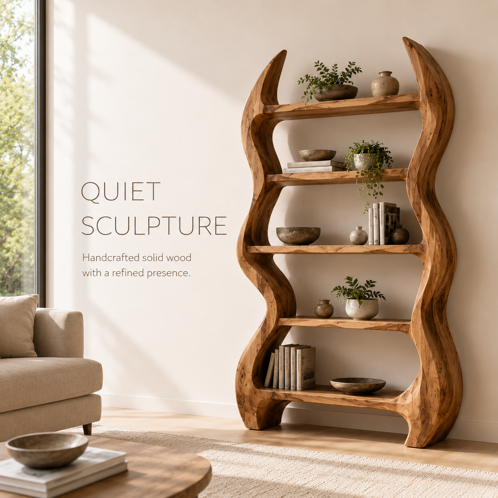 Nolan Arc Wood Bookshelf - product image 02