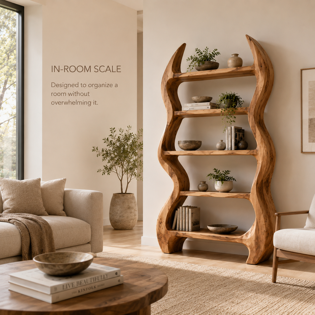 Nolan Arc Wood Bookshelf - product image 04