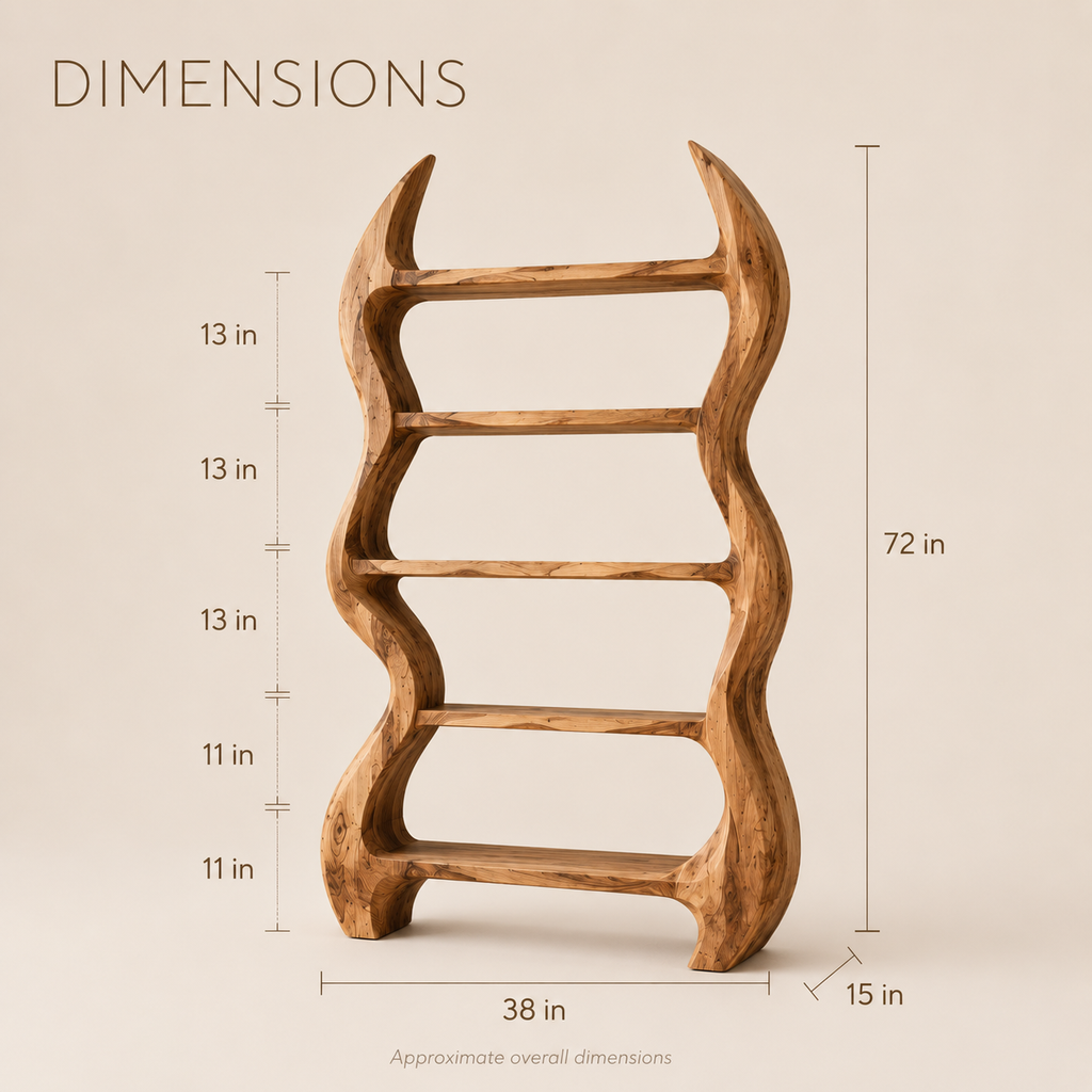 Nolan Arc Wood Bookshelf - product image 08