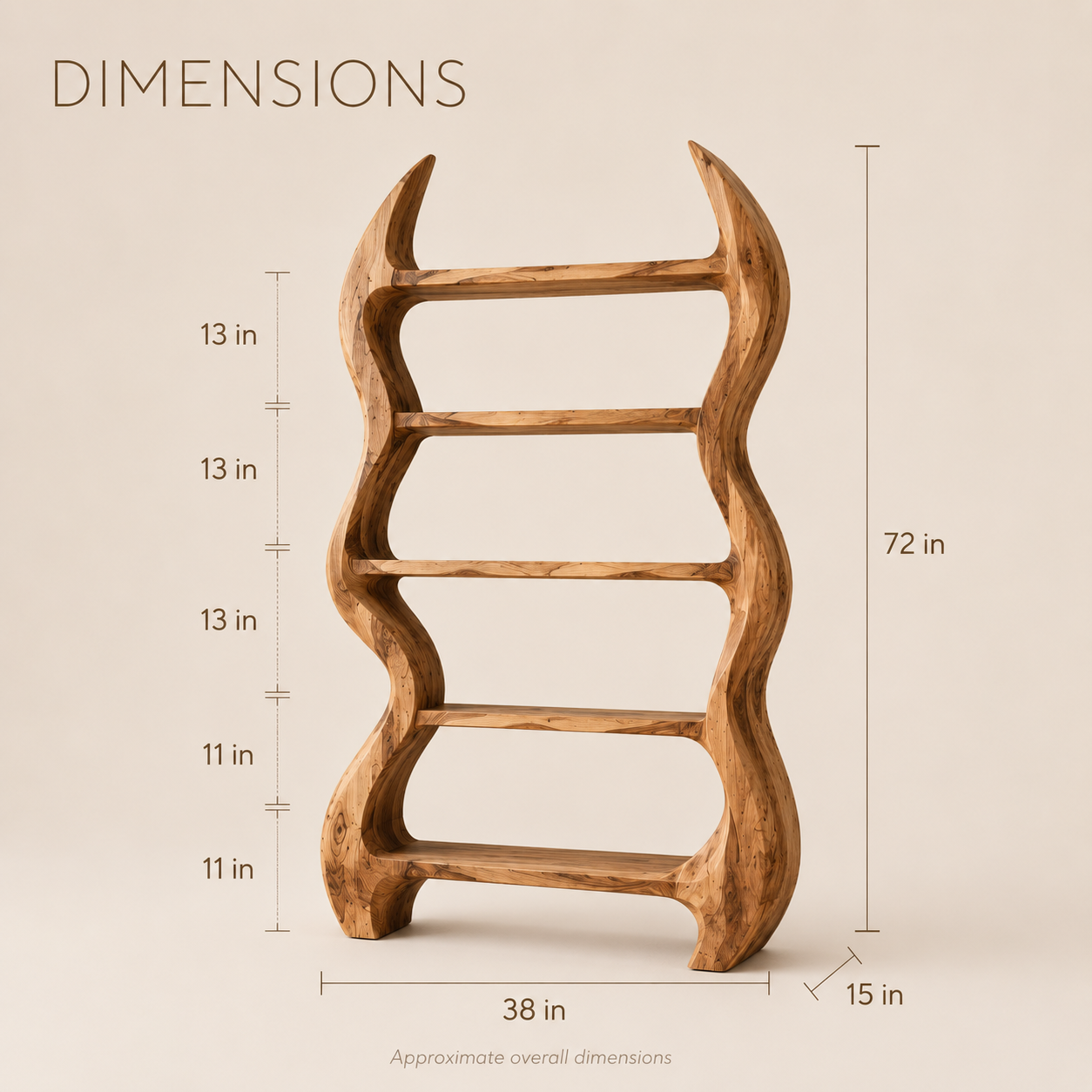 Nolan Arc Wood Bookshelf - product image 08