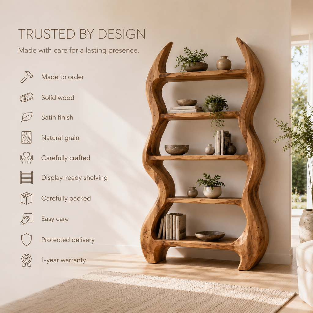 Nolan Arc Wood Bookshelf - product image 09
