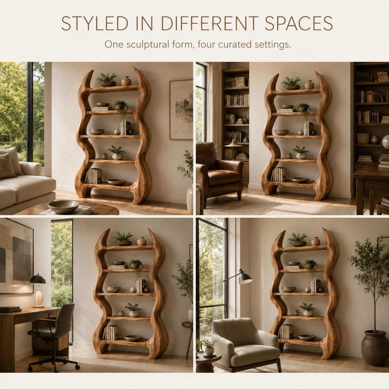 Nolan Arc Wood Bookshelf - product image 10