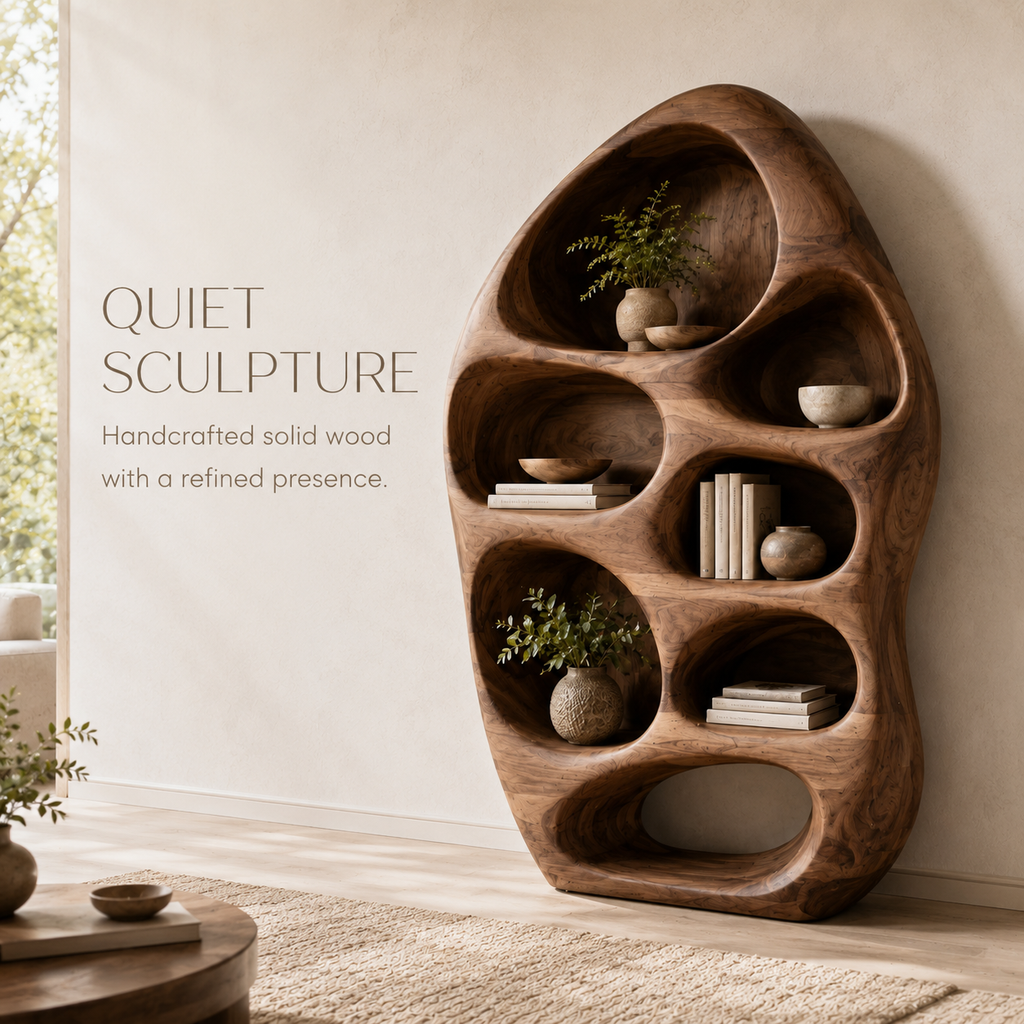 Liora Warm Walnut Bookshelf - product image 02