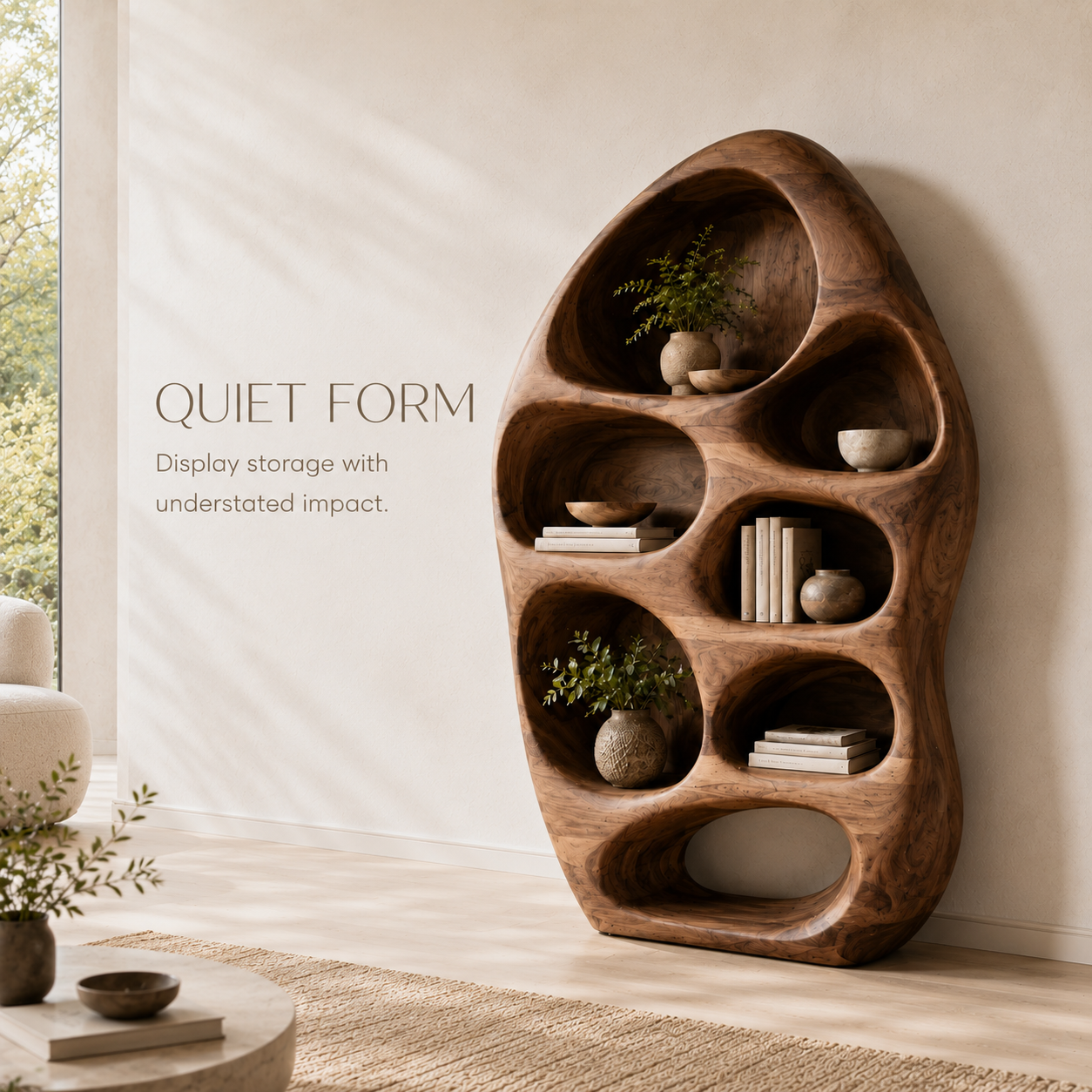 Liora Warm Walnut Bookshelf - product image 03