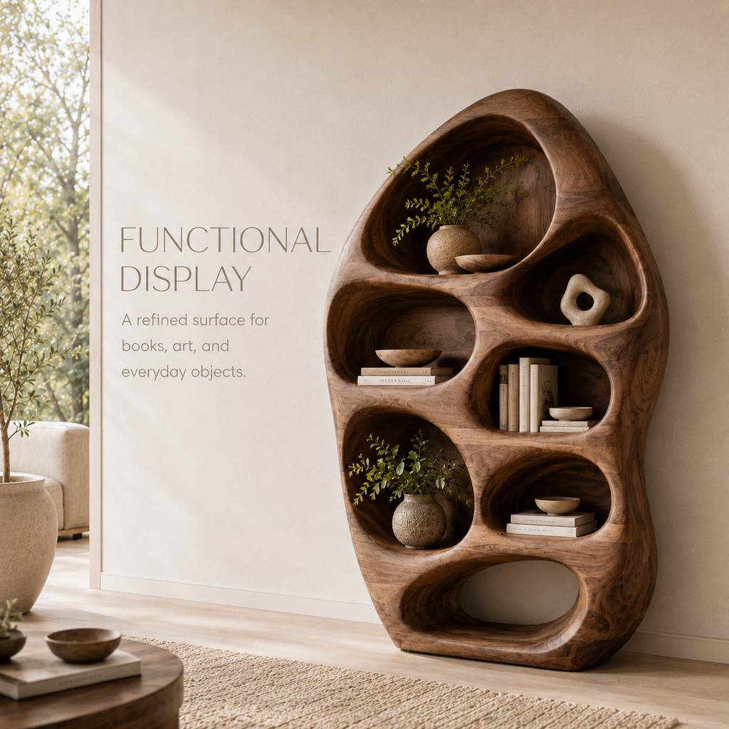 Liora Warm Walnut Bookshelf - product image 07