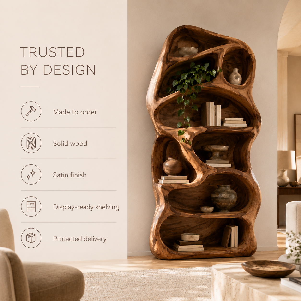 Rowan Hollow Form Bookshelf - product image 09