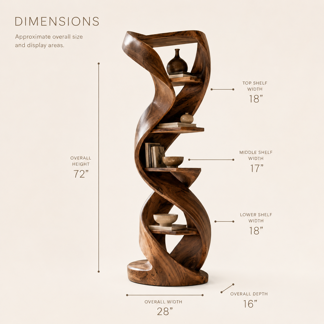 Brielle Sculpted Display Shelf - product image 08