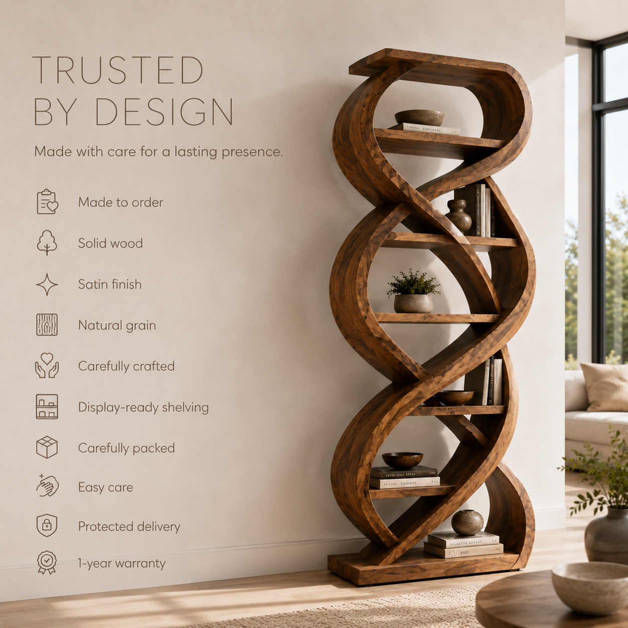 Orin Organic Modern Bookshelf - product image 09