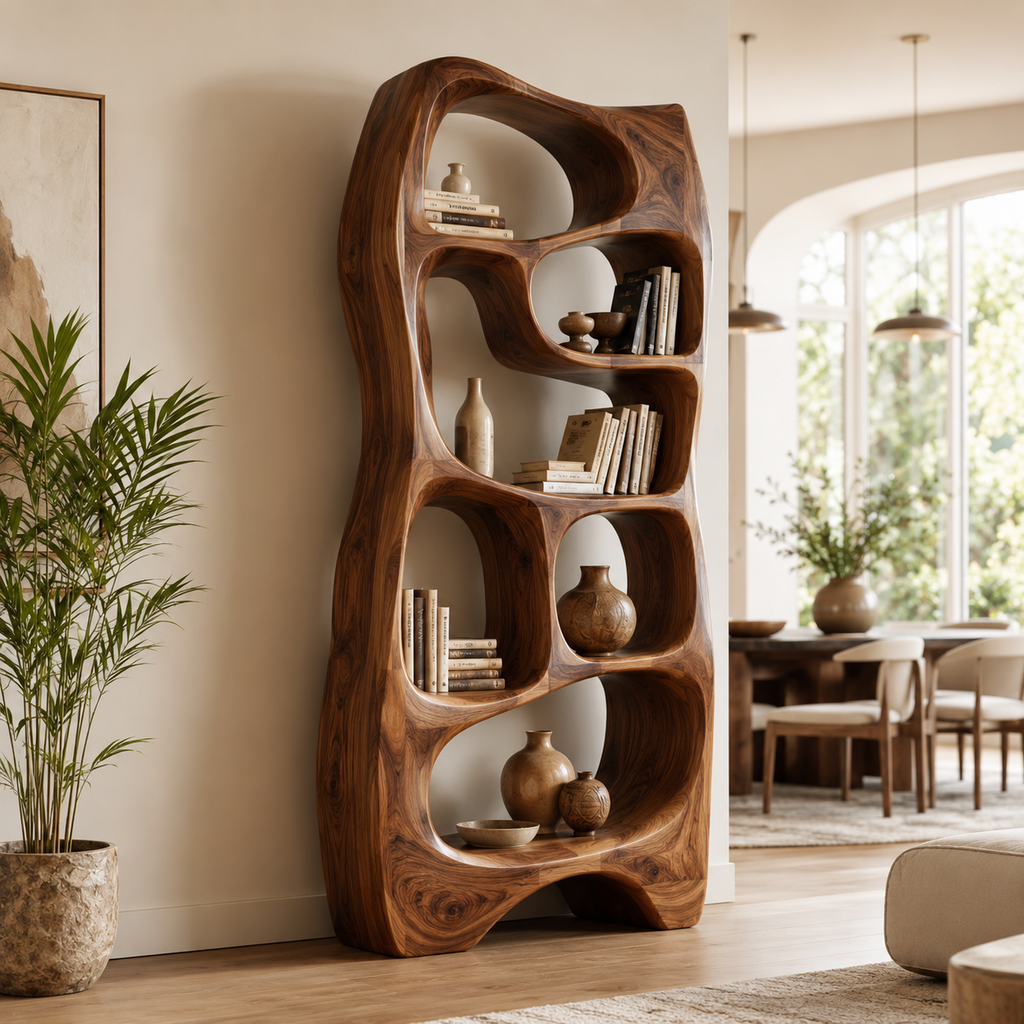 Selene Rounded Library Bookshelf - main view