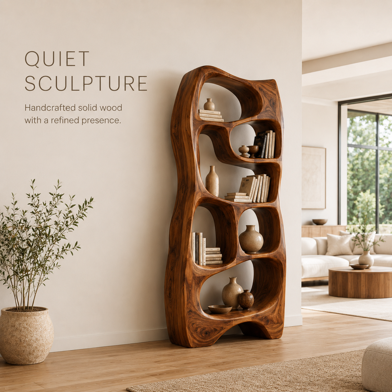 Selene Rounded Library Bookshelf - product image 02