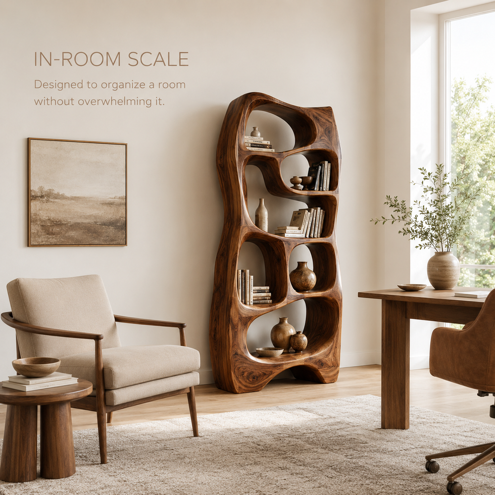 Selene Rounded Library Bookshelf - product image 04