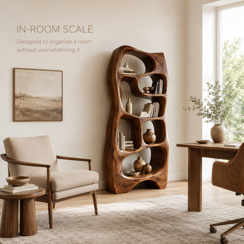 Selene Rounded Library Bookshelf - product image 04