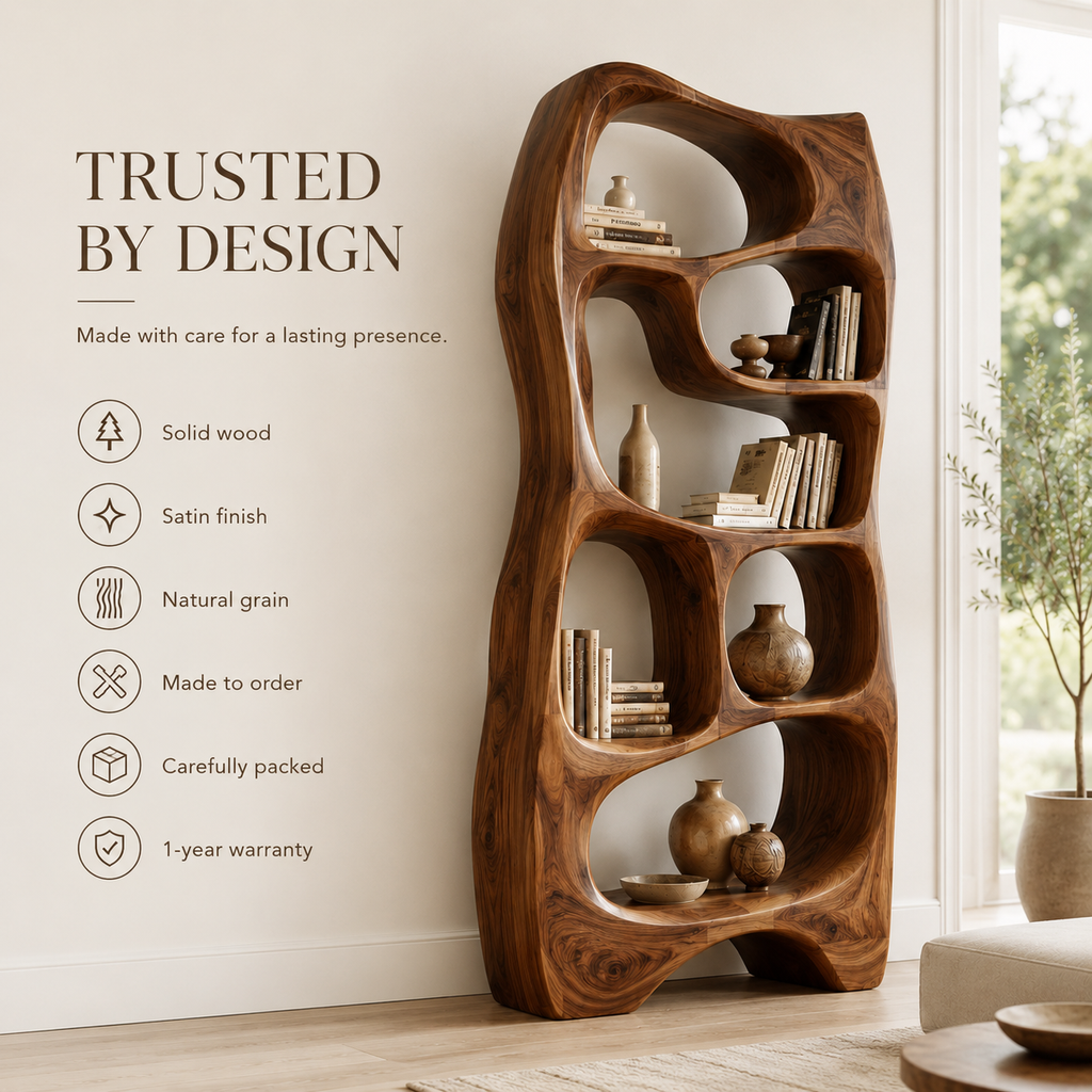 Selene Rounded Library Bookshelf - product image 09