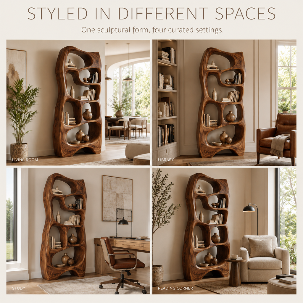 Selene Rounded Library Bookshelf - product image 10