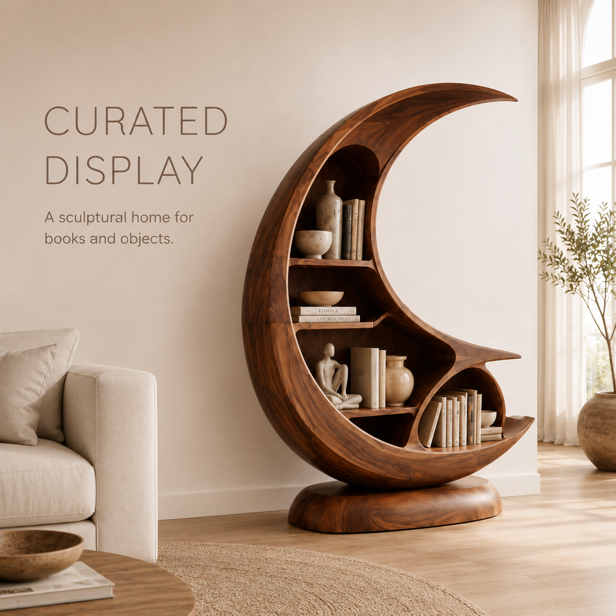 Mira Flow Wood Bookshelf - product image 06