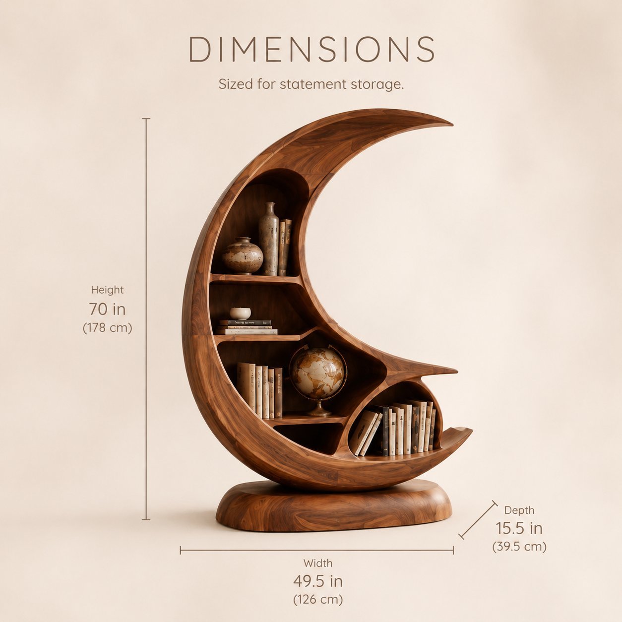 Mira Flow Wood Bookshelf - product image 07
