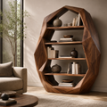 Celine Warm Modern Bookshelf - main view