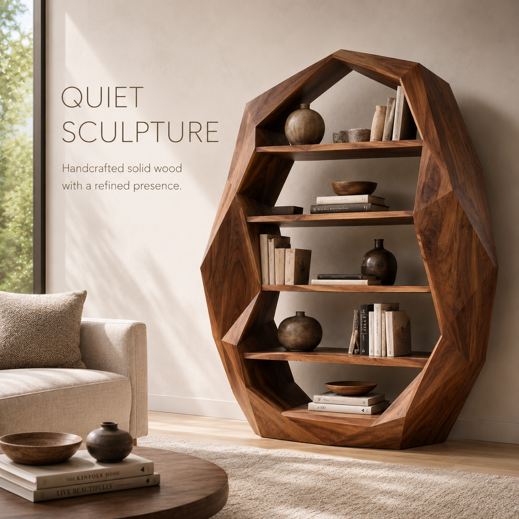 Celine Warm Modern Bookshelf - product image 02