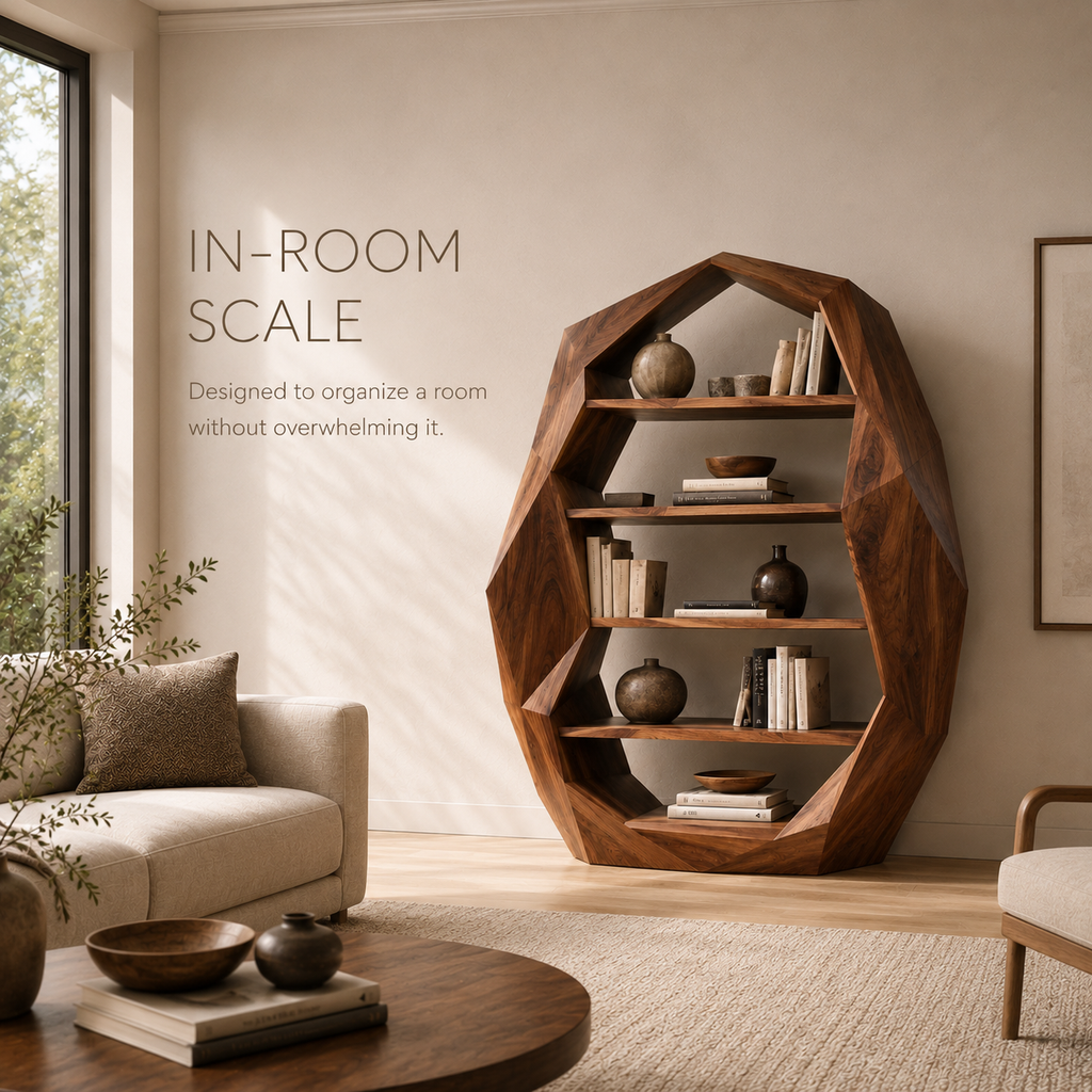 Celine Warm Modern Bookshelf - product image 04