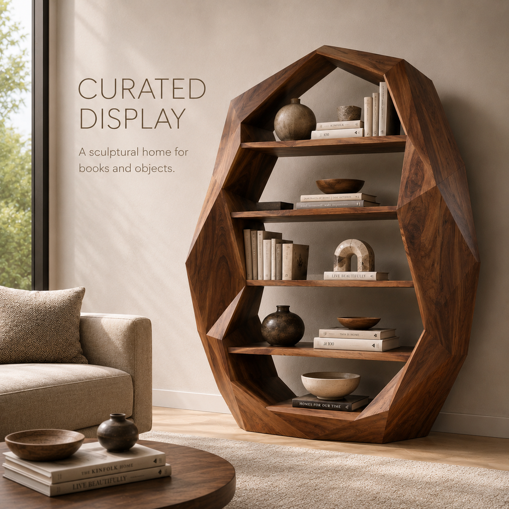 Celine Warm Modern Bookshelf - product image 07