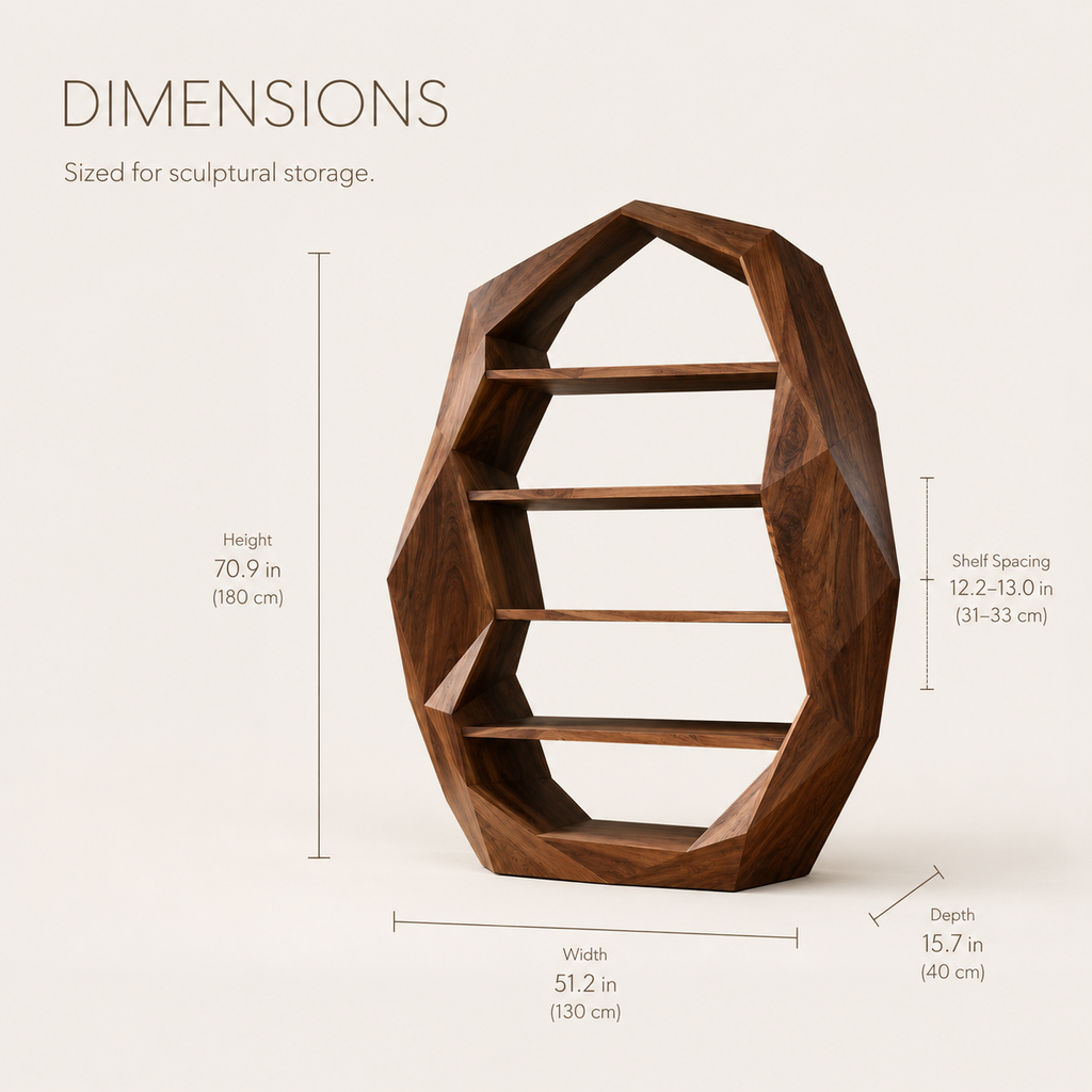 Celine Warm Modern Bookshelf - product image 08