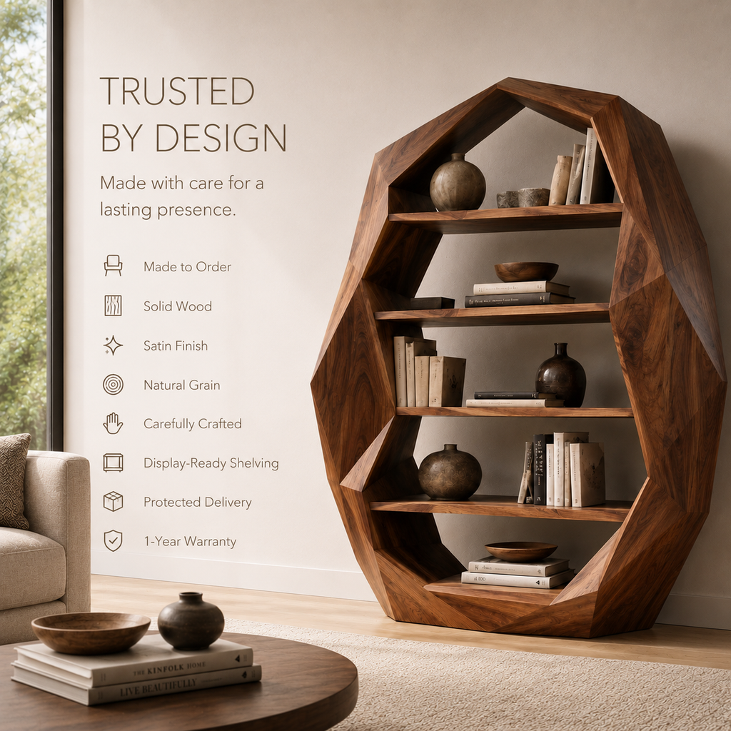 Celine Warm Modern Bookshelf - product image 09