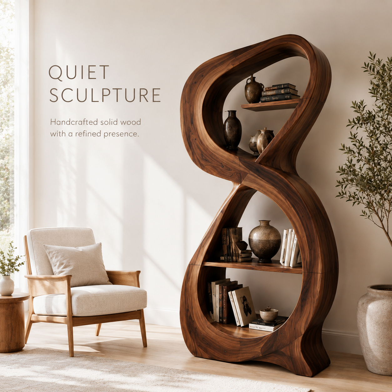Koa Organic Display Bookshelf - product image 02