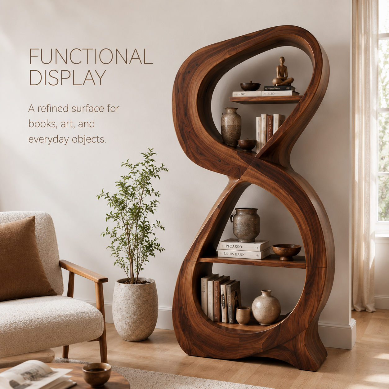 Koa Organic Display Bookshelf - product image 07