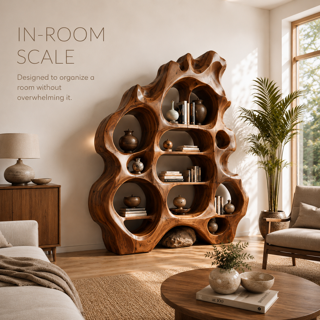 Brisa Sculptural Bookcase - product image 04