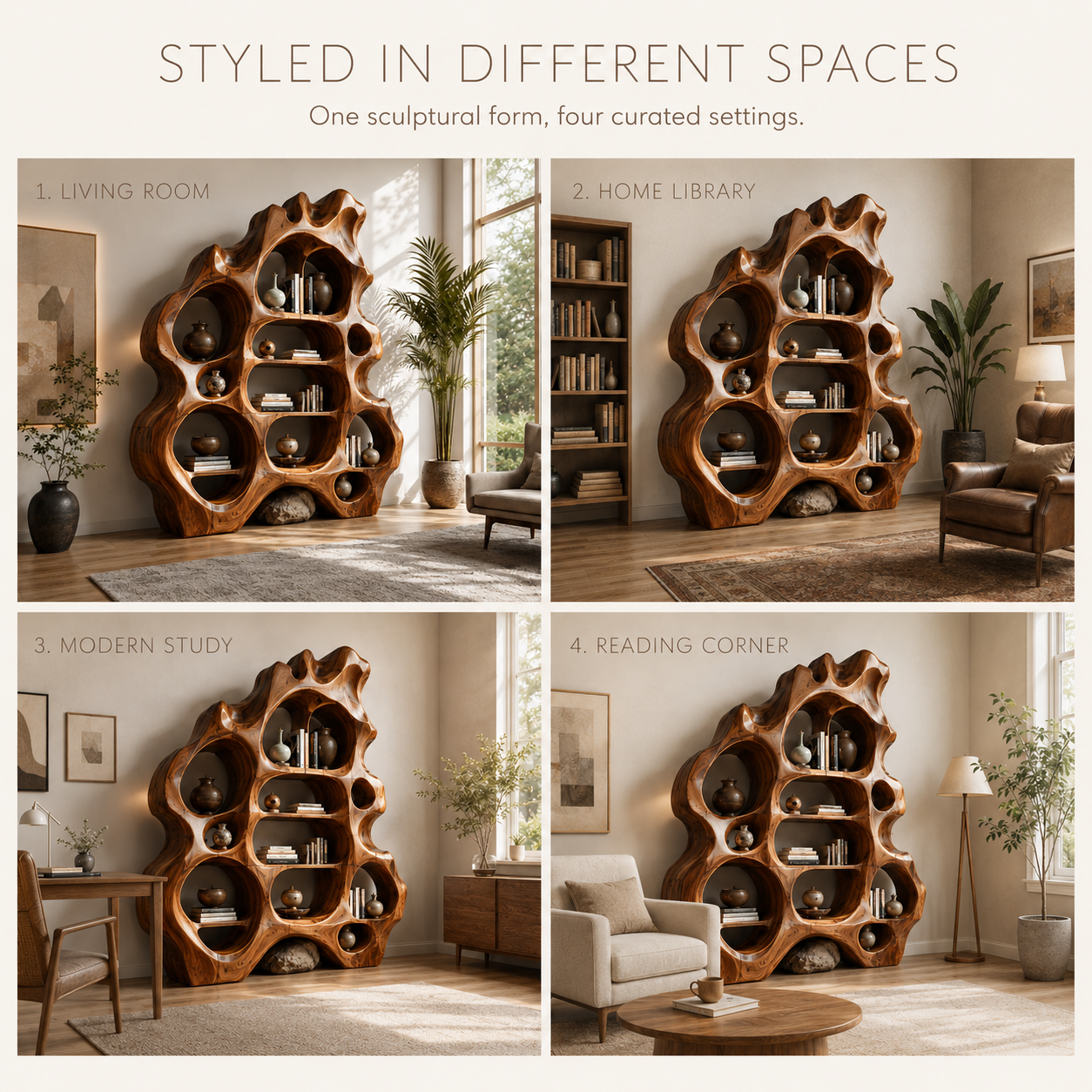Brisa Sculptural Bookcase - product image 10