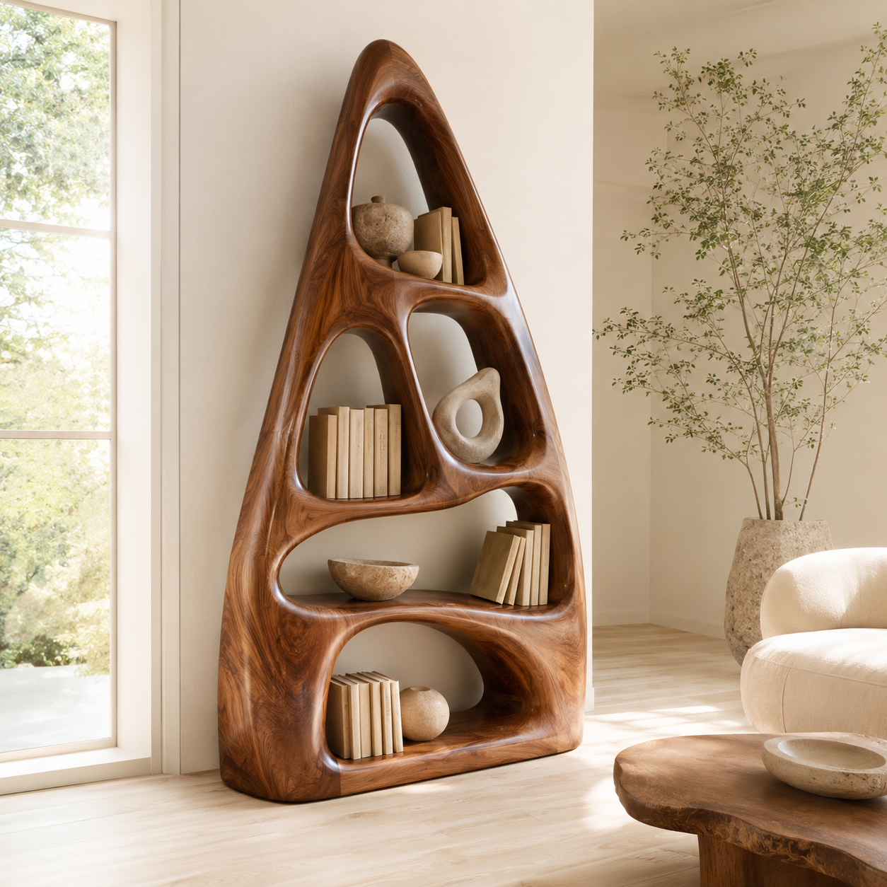 Nola Soft Arch Bookshelf - main view