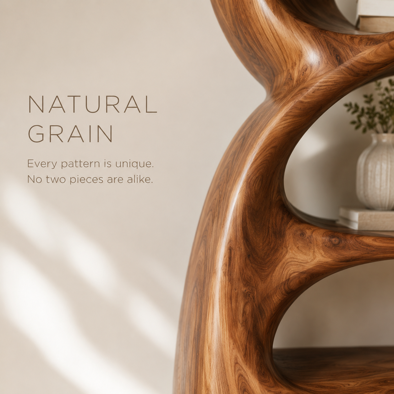 Aurelle Sculptural Bookshelf - product image 05