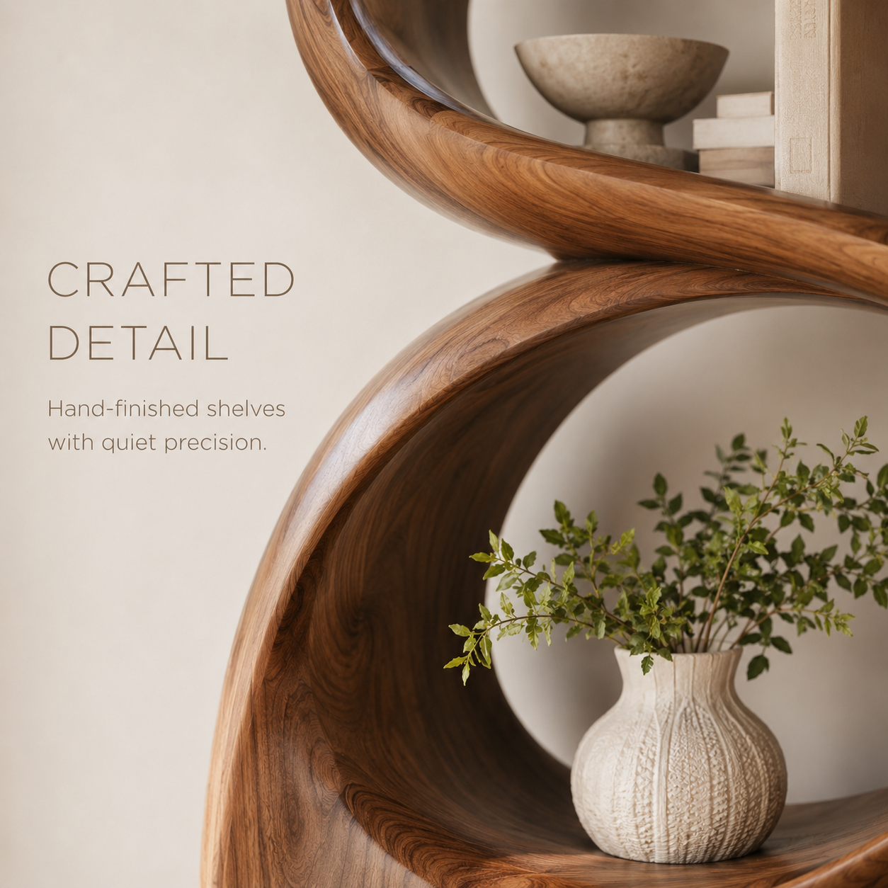 Aurelle Sculptural Bookshelf - product image 06