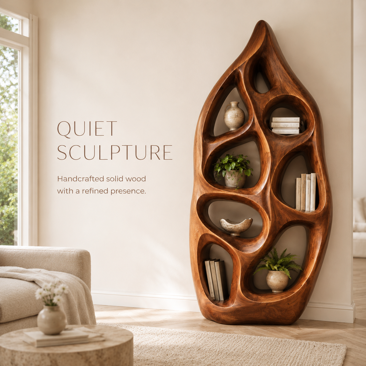 Marin Curved Display Bookshelf - product image 02