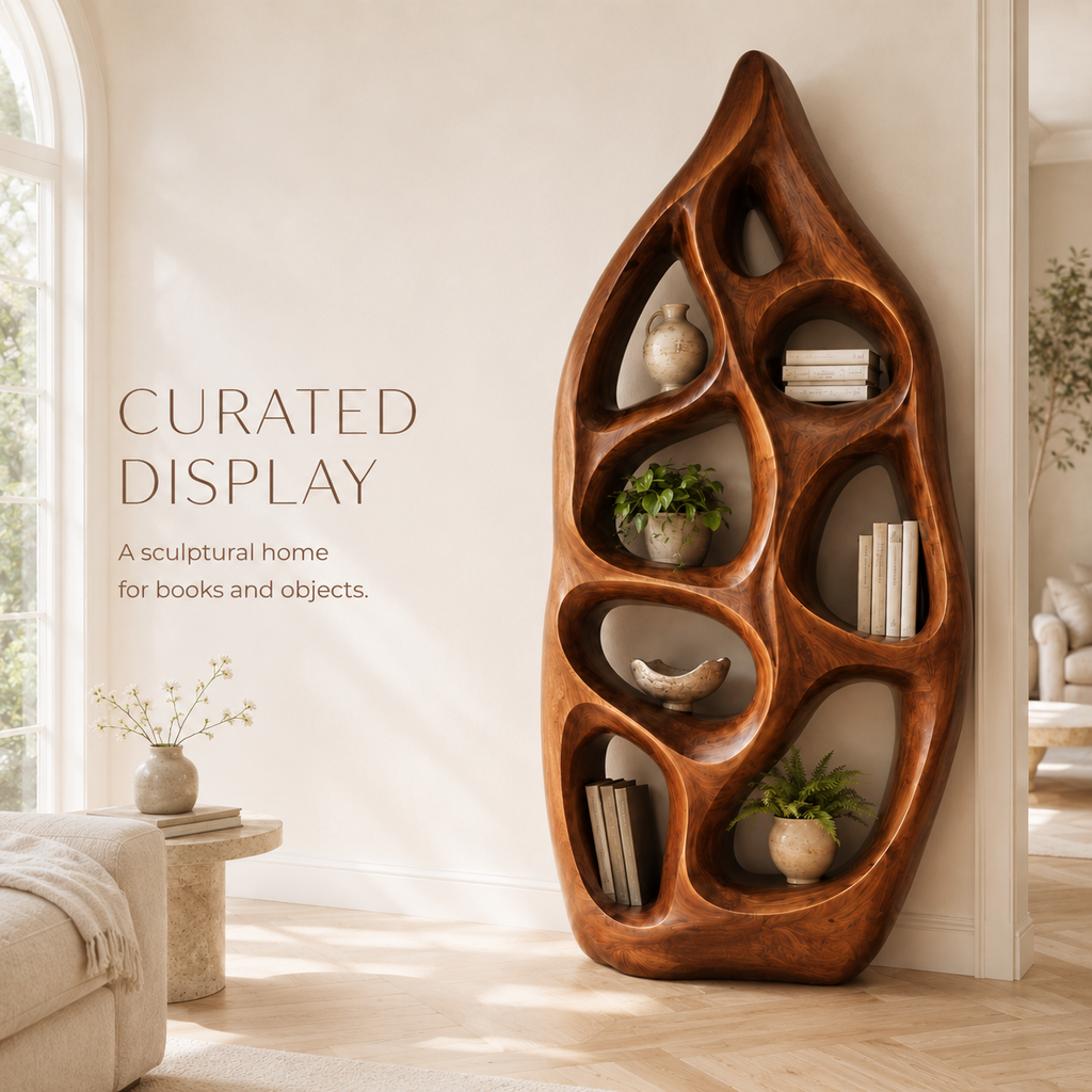 Marin Curved Display Bookshelf - product image 04