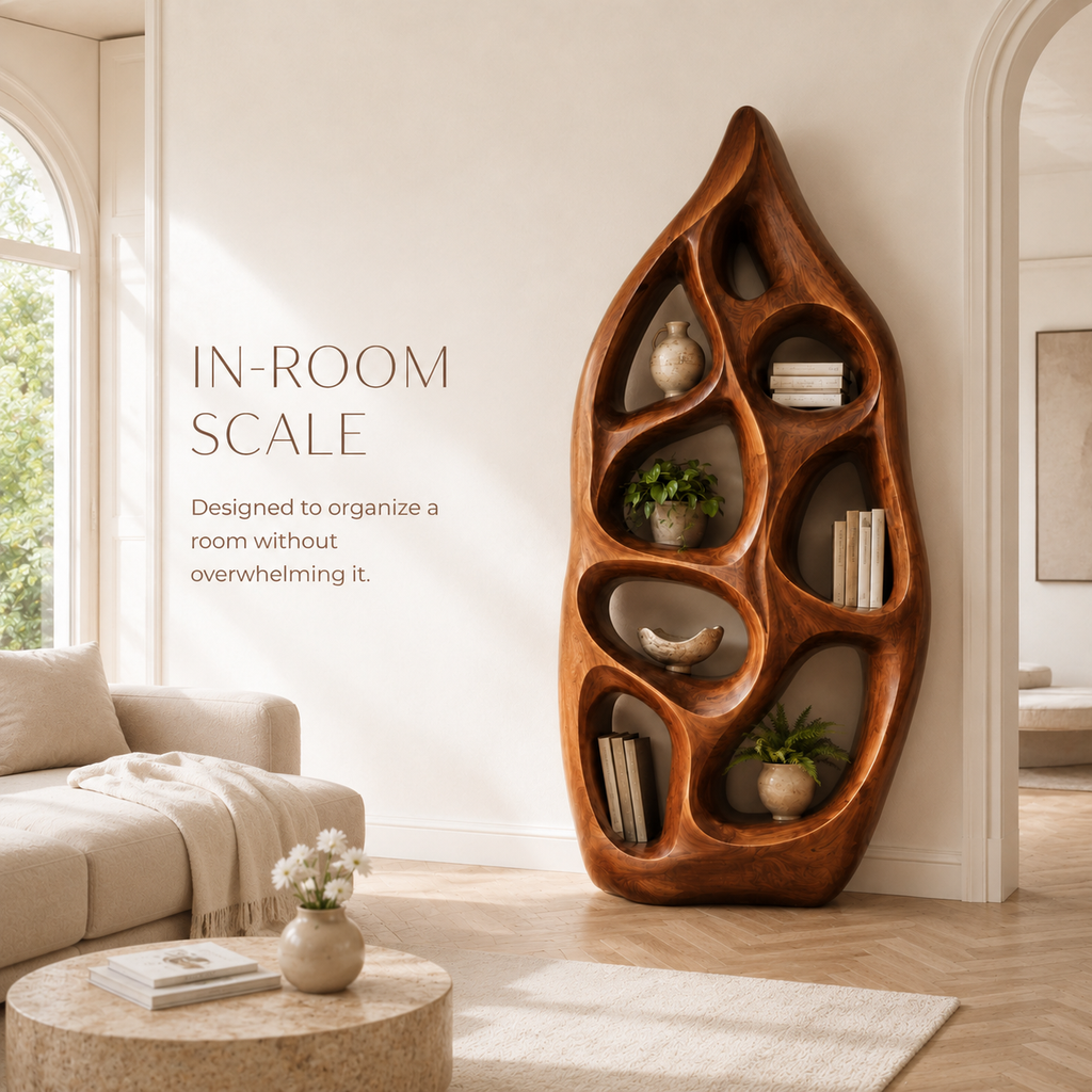 Marin Curved Display Bookshelf - product image 05