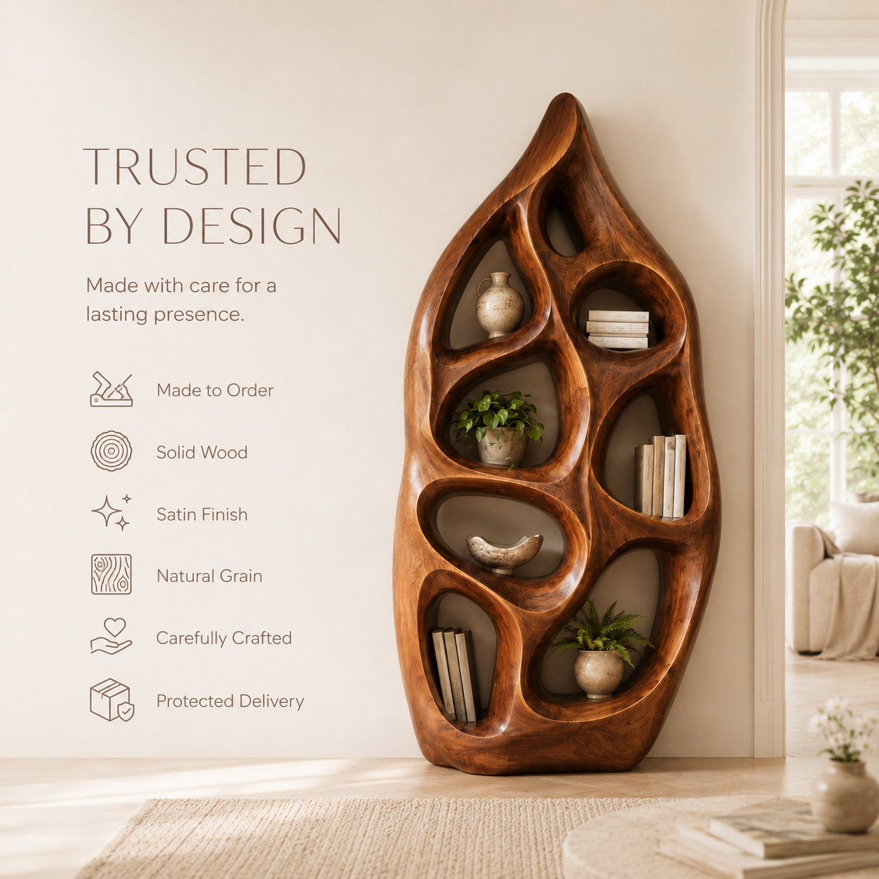 Marin Curved Display Bookshelf - product image 10