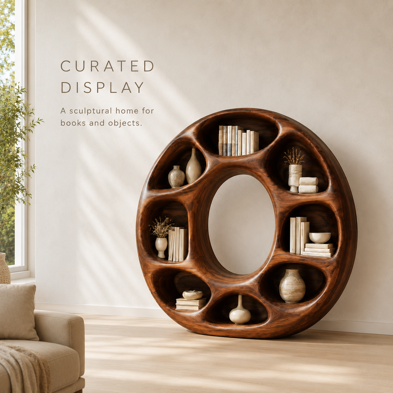 Soren Rounded Bookcase - product image 04