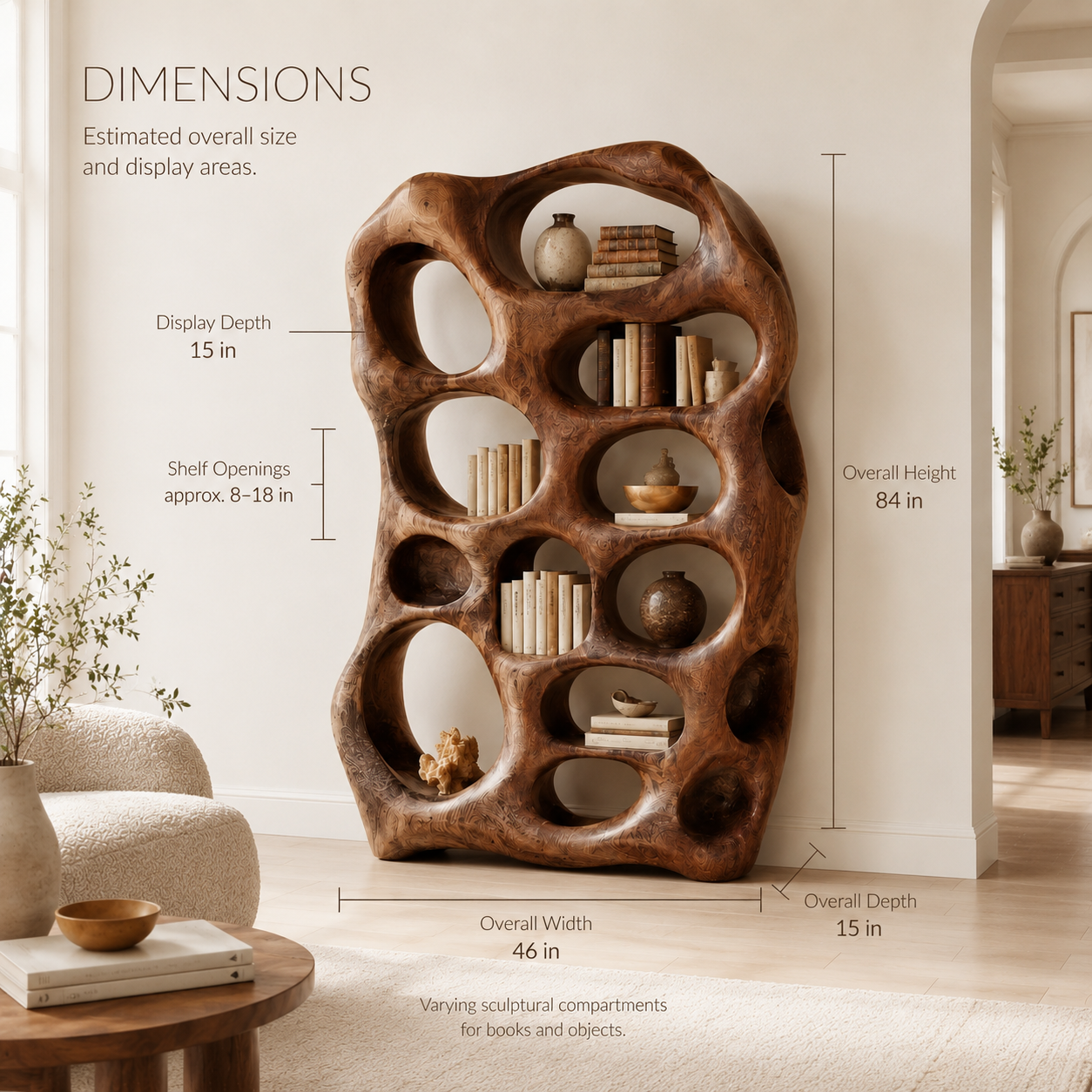 Veyra Soft Curve Bookshelf - product image 08