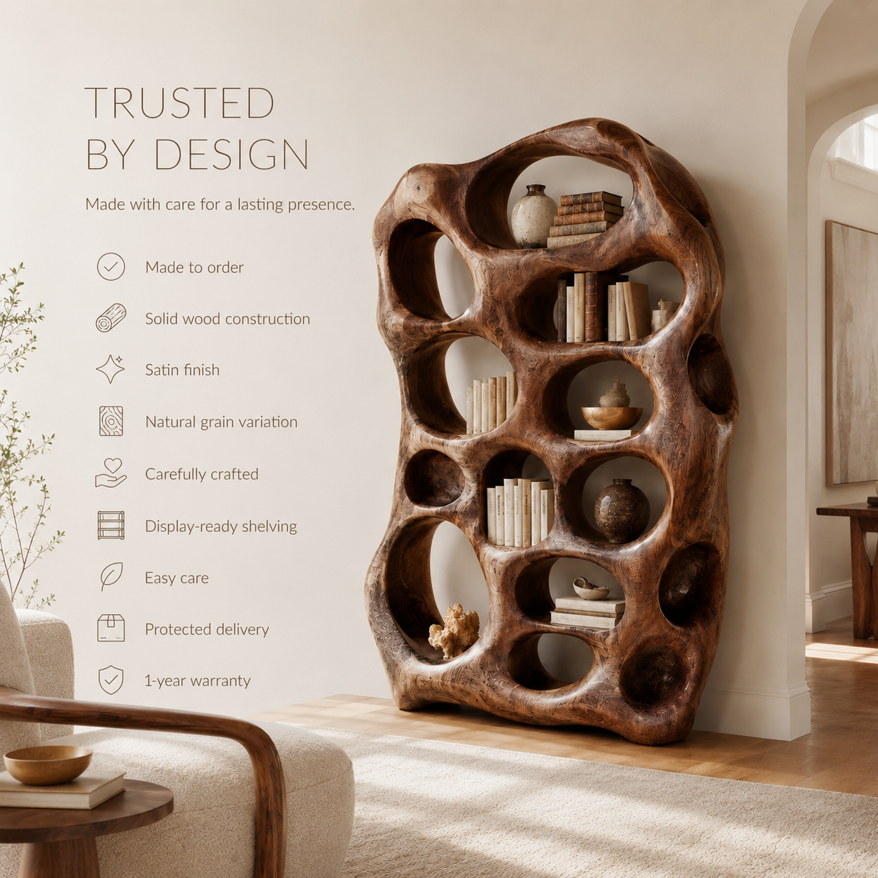 Veyra Soft Curve Bookshelf - product image 09