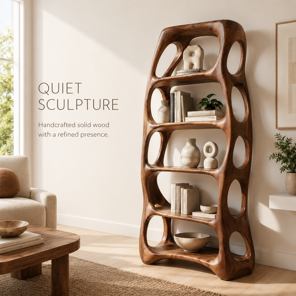 Nolan Arc Wood Bookshelf - product image 02