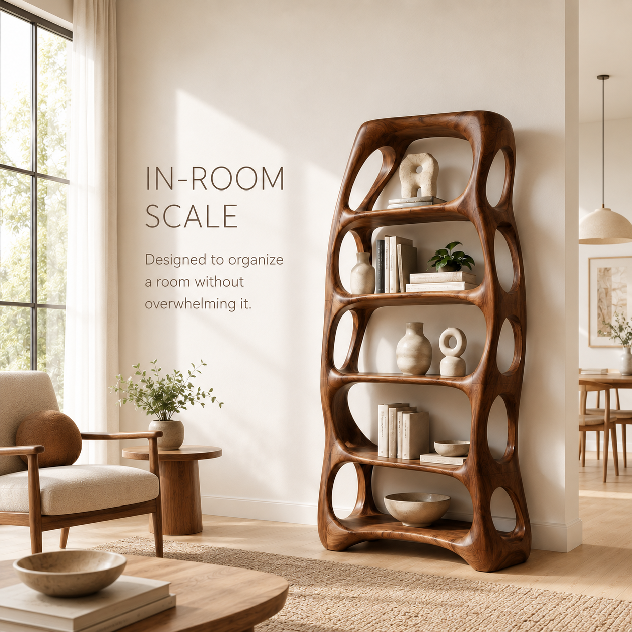 Nolan Arc Wood Bookshelf - product image 04